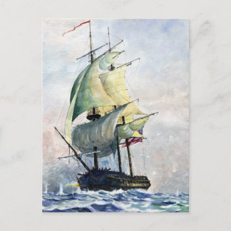 La carte postale du puissant navire