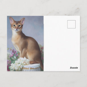 La carte postale élégante de l'Abyssin dressé – Ch