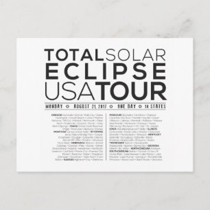 La carte postale idéale pour l'éclipse solaire tot