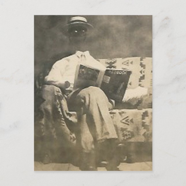 La carte postale invisible d'homme (Devant)