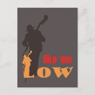 la carte postale - Like 'em Low (double bass)