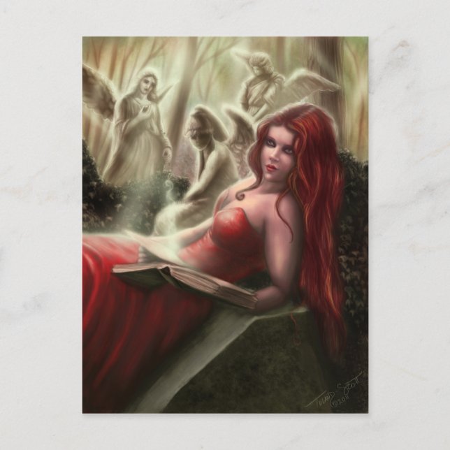 La carte postale pleurante d'anges (Devant)