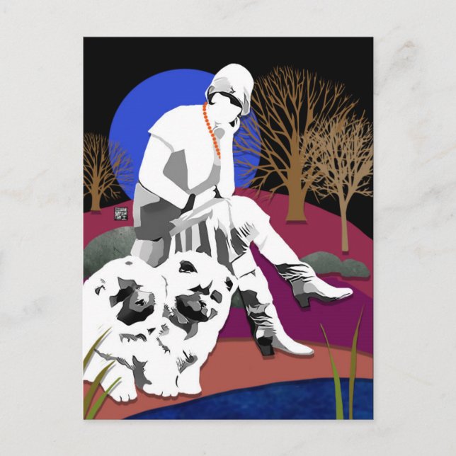 LA carte postale PONDERING POOL (Devant)