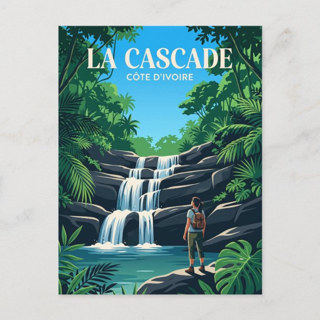 La Cascade Elfenbeinküste Postkarte (Vorderseite)