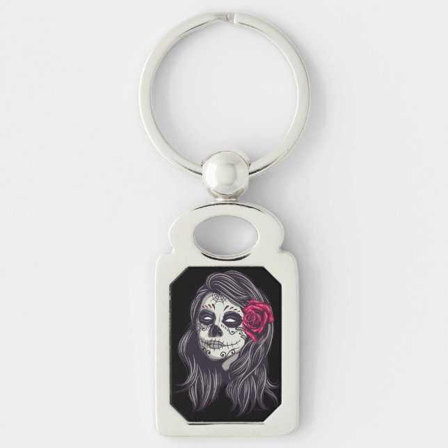 La Catrina - Dia De Los Muertos Schlüsselanhänger (Vorderseite)