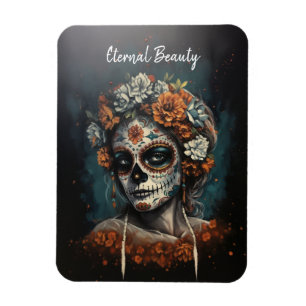 La Catrina Ewiger Geist Dia de los Muertos Magnet