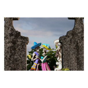 La Catrina in Halloween Poster