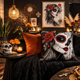La Catrina Kissen