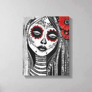 La Catrina Leinwanddruck