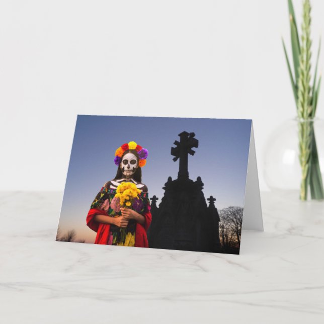 La Catrina Party Einladung. Karte (Vorderseite)