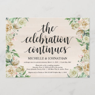 La célébration, Elopement Réception Invitation