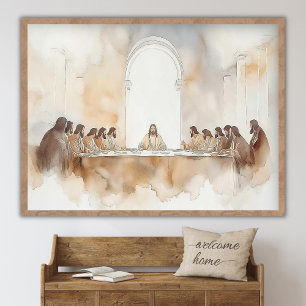 La Cène, Art mural chrétien, Image de Ch