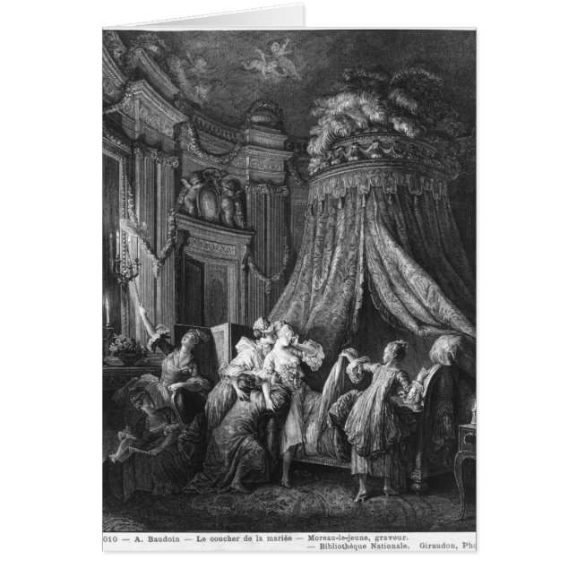 La cérémonie du l'aller-à-lit de la jeune mariée (Devant)