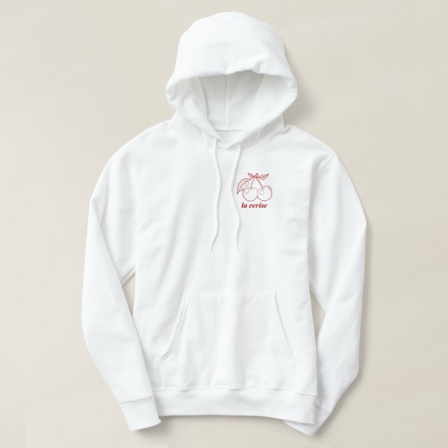 La cerise pin hoodie (Design vorne)