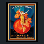 La Chablisienne Art Deco Poster 16 x 20<br><div class="desc">Farbige Art Deco Printwerbung für La Chablisienne 16 x 20. Erhältlich in kleinerer Größe.</div>