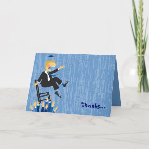 La Chaise Hora Danse pliée Carte de remerciements