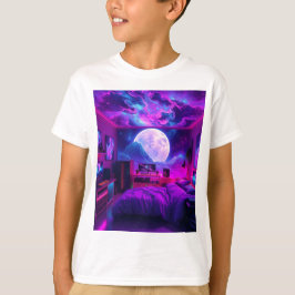 La chambre du joueur sur un autre T-shirt Planet K