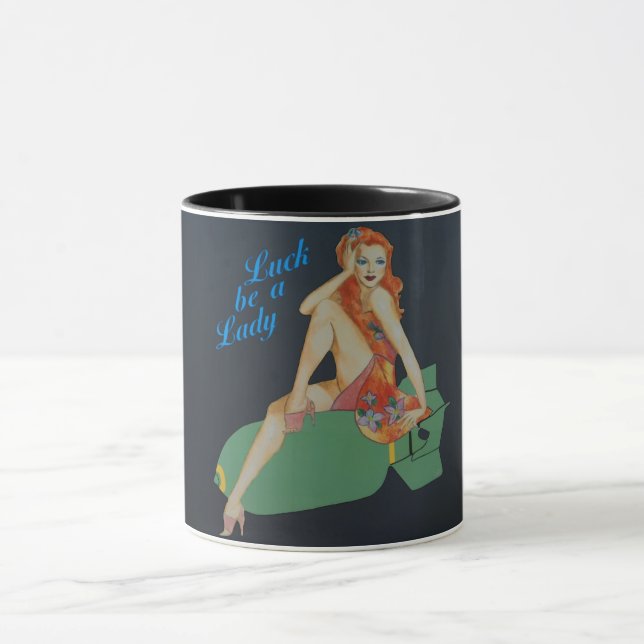 La chance soit une tasse de Madame café (Centre)