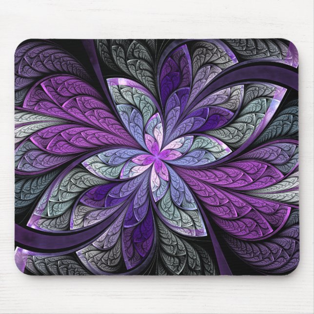 La Chanteuse Violett Mausunterlage Mousepad (Vorne)