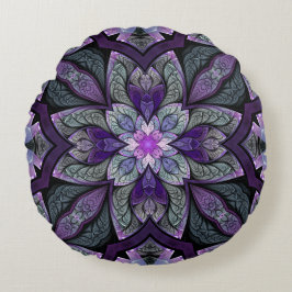 La Chanteuse Violett rundes Wurfs-Kissen Kissen