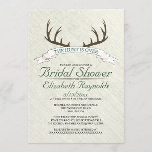 La chasse est au-dessus des invitations à la douch