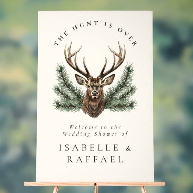 La Chasse Est Sur Le Mariage En Chef D'Antler Deer (Neutre)