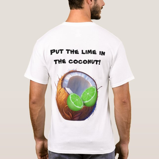 La chaux dans le T-shirt cotier (Dos)