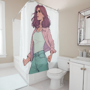 "LA CHICA BRAVA" DUSCHE VORHANG - "TROTZKIG"