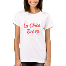 "LA CHICA BRAVA/RED" - T-SHIRT BASIQUE LATINA FÉRO