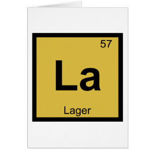 La - Chimie de la bière Lager Tableau périodique S