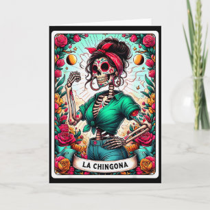 La Chingona Carte de Tarot Jour des Morts Dia De L