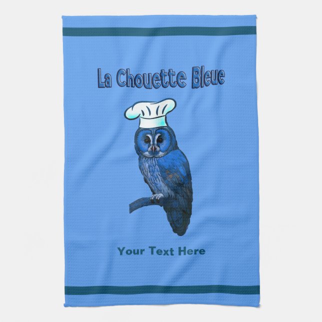 La Chouette Bleue Café Geschirrtuch (Vertikal)