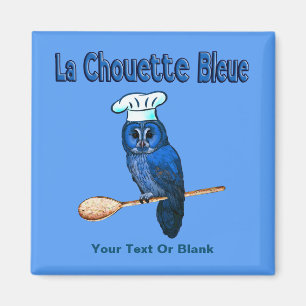 La Chouette Bleue Café Magnet