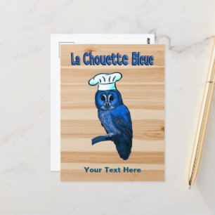 La Chouette Bleue Café Postkarte