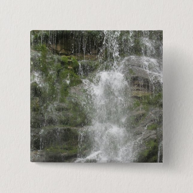 La Chute Wasserfall im Forillon Nationalpark Button (Vorderseite)
