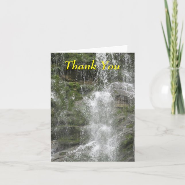 La Chute Wasserfall im Forillon Nationalpark Dankeskarte (Vorderseite)