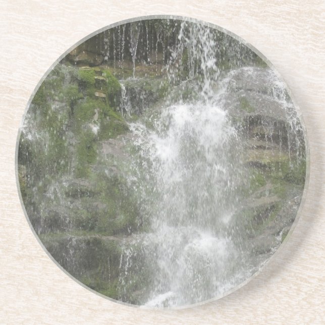 La Chute Wasserfall im Forillon Nationalpark Sandstein Untersetzer (Vorne)