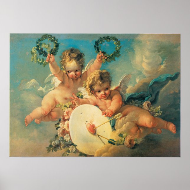 La Cible D'Amour (Liebe Target), 1758 Poster (Vorne)