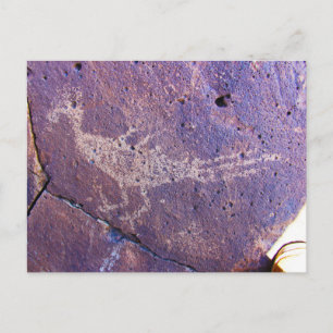 La Cieneguilla Petroglyph Site Santa Fe Postkarte
