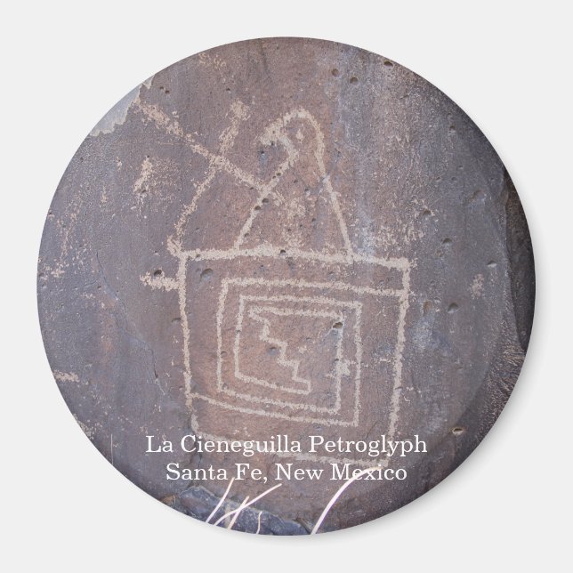 La Cieneguilla Petroglyphe Magnet (Vorne)