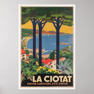 La Ciotat Poster Französische Strände Kunst Frankr