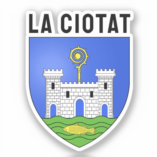 La Ciotat Wappen - Frankreich Aufkleber (Vorderseite)