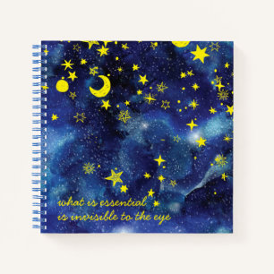La citation de Little Prince et le carnet d'étoil