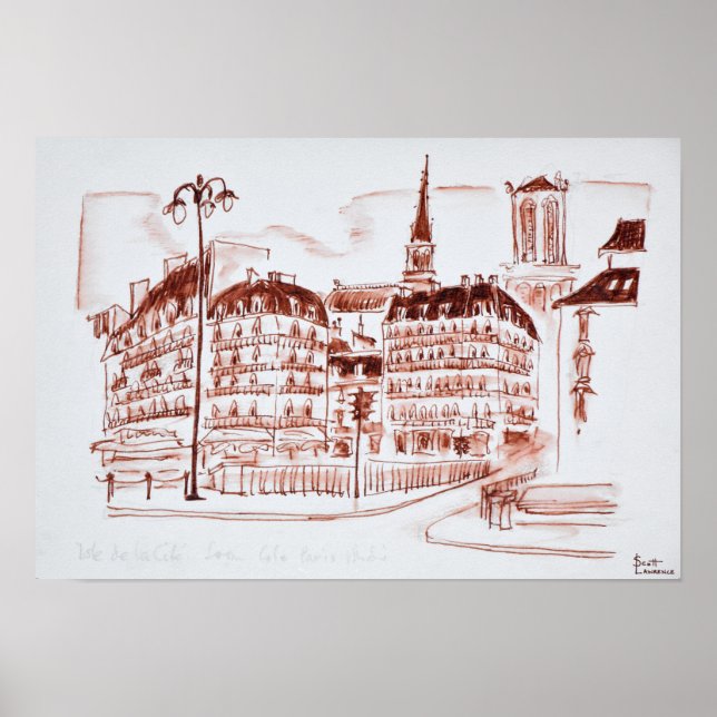 La Cite und Notre Dame de Paris | Paris, Frankreic Poster (Vorne)