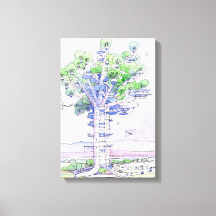 La citta' albero leinwanddruck