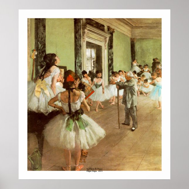 La Classe de Danse by Edgar Degas Poster (Vorne)