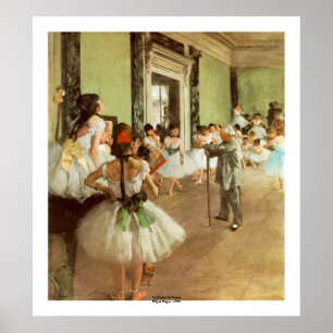 La Classe de Danse durch Edgar Degas Poster