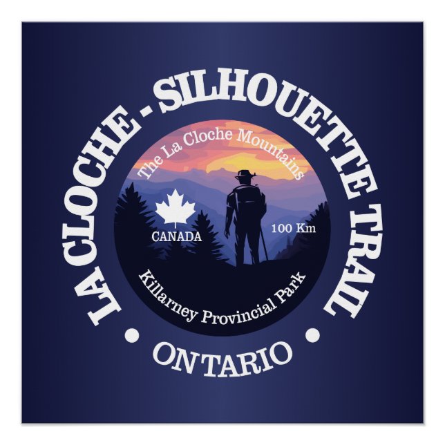 La Cloche-Silhouette Trail (rd2) Poster (Vorderseite)