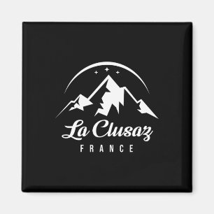 La Clusaz Frankreich Skigebiet Snowboarden So Magnet