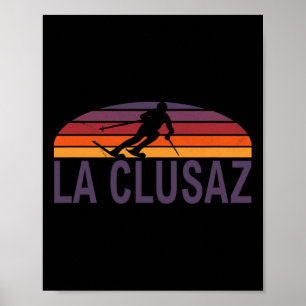 La Clusaz Französische Alpen Frankreich Skigebiet  Poster